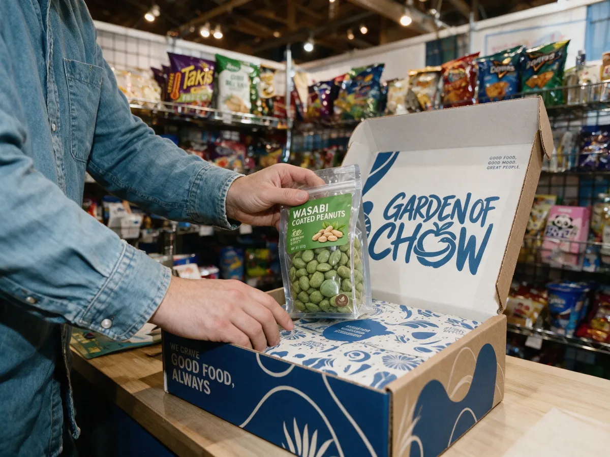 From trade show stand to your snack box