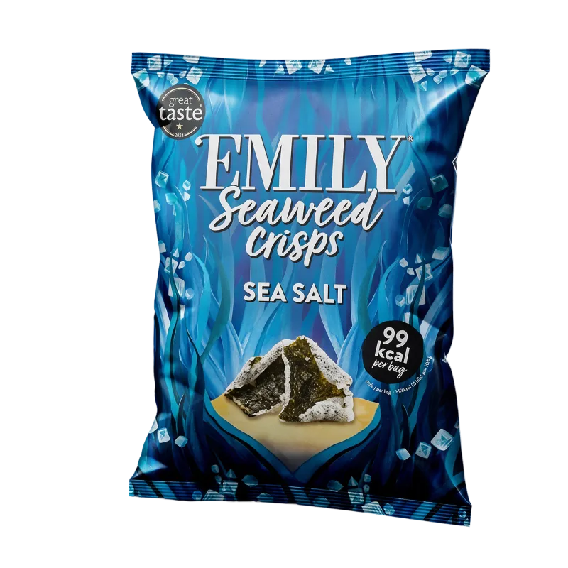 Abakus seaweed crisps with sea salt, 12 x 18 g