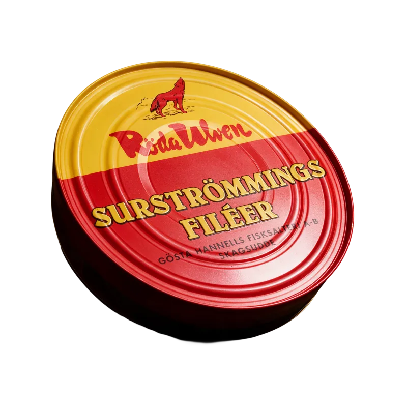 Surstromming fermented herring fillets in a gift box
