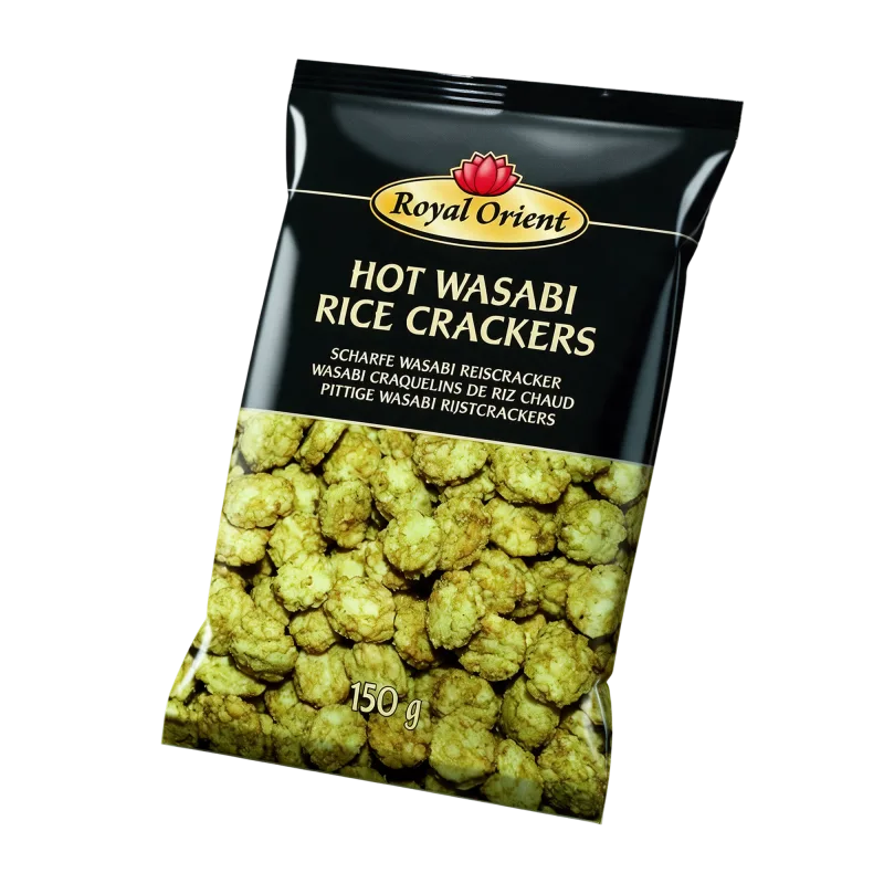 Royal Orient spicy wasabi rice crackers, 150 g